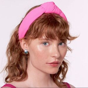 LELE SADOUGHI Neoprene Knotted Headband Pink Bubblegum